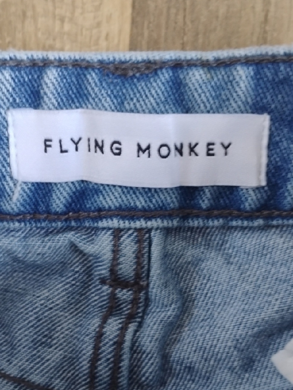 Flying Monkey Light Blue Distressed Boyfriend Jeans - Picture 4 of 7